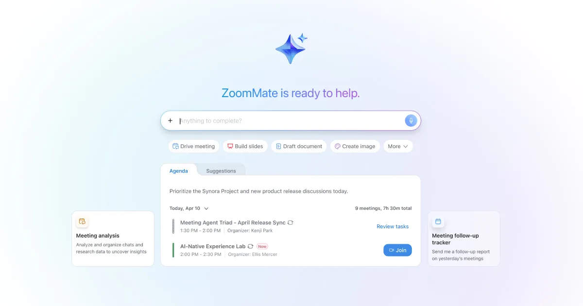 Presentación de Zoom AI Companion
