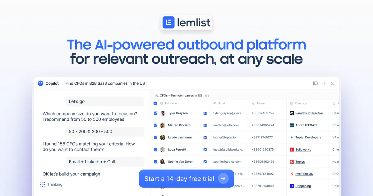 Presentación de lemlist